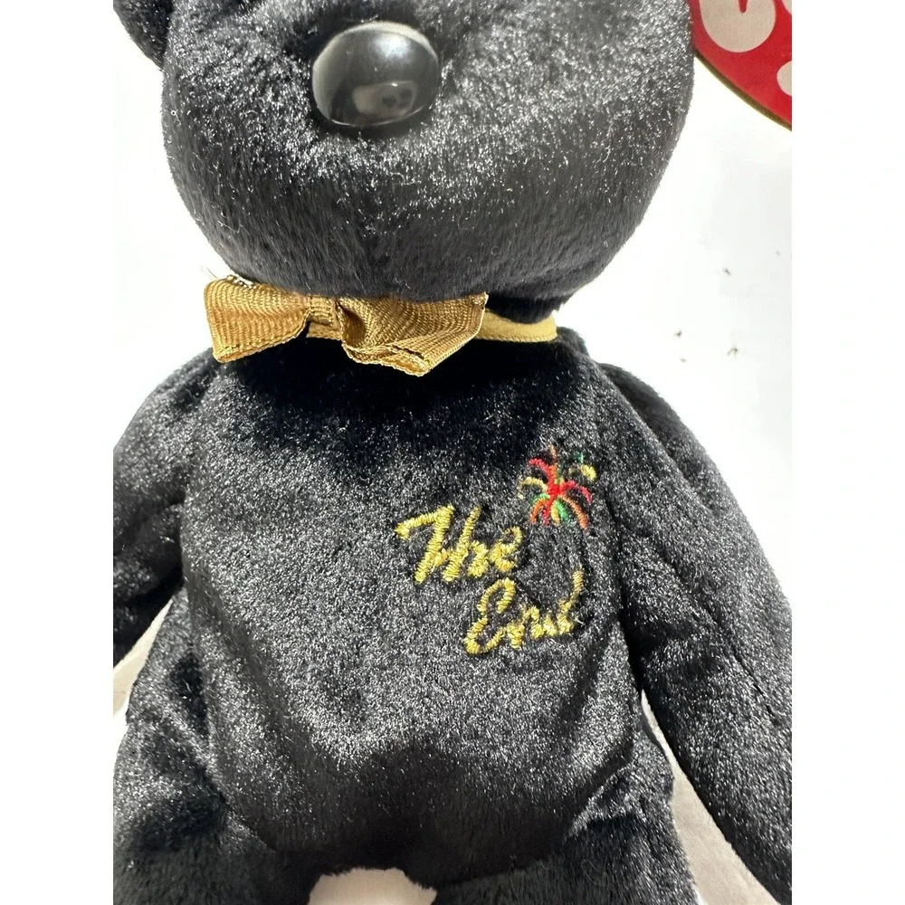 Ty‎ Beanie Baby The End Black Bear 1999 With Tag